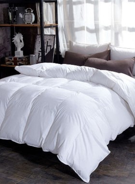 Custom made luxury cotton 100% Goose Down Duvet quilted Quil