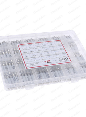 240Pcs 24Value 6*30mm Fast Blow Ceramic Fuse Box kit 250V 0.