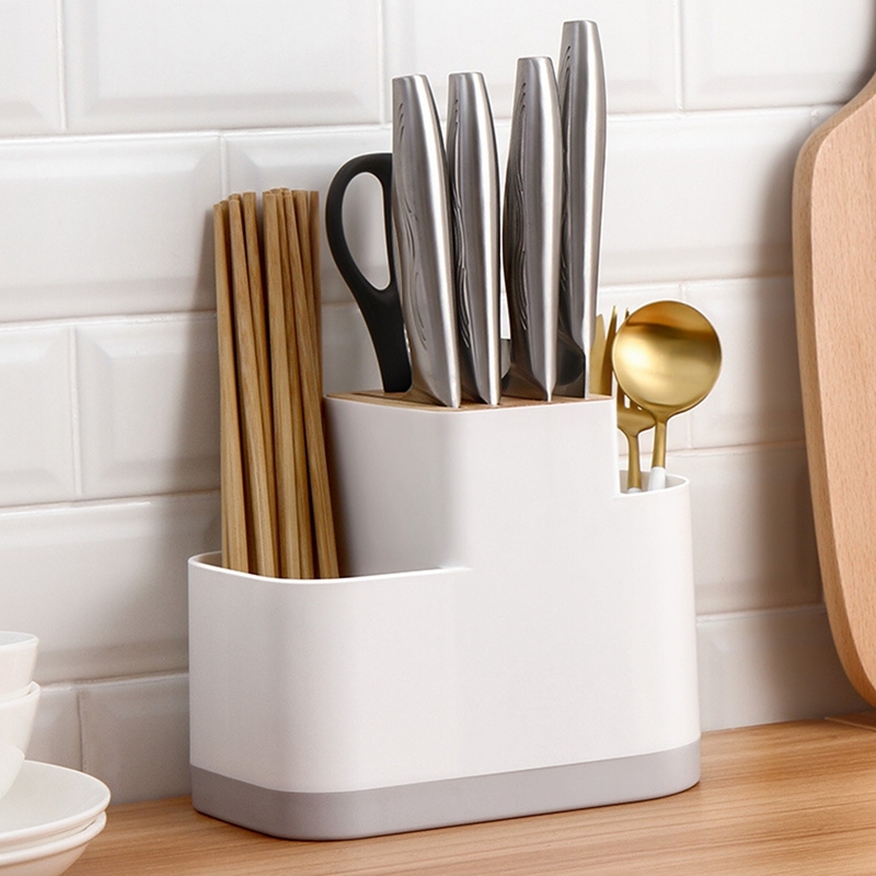 Hot Multifunction Cutlery Drainer and Organizer Knife