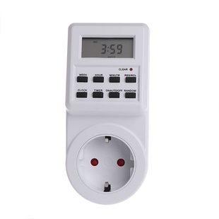 Plug-in Timer Switch Socket with Clock Summer Time Random Fu