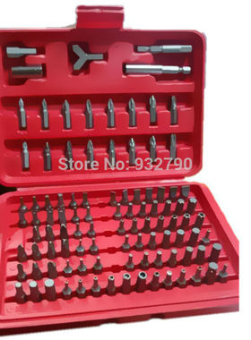 100pc Security Bit Set Metric & Sae Tamper Proof Torx St