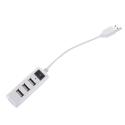 USB 2.0 HUB, 4 Port, with on/off Switch High-speed 480 Mbps