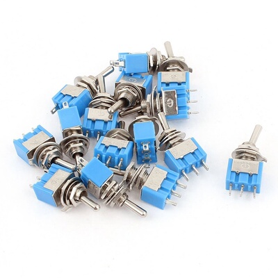 AC 125V 6A SPDT ON-ON 3 Pin Latching Micro Switch 15 Pcs