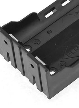 Black Battery Holder 4 Pins for 2x18650 Rechargeable Li-ion