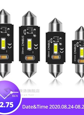 2Pcs C5W Led Canbus C10W Bulb 31mm 36mm 39mm 41mm Festoon Le