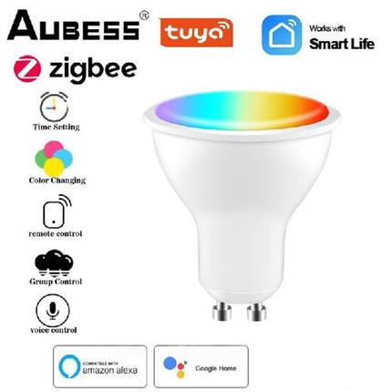 Zigbee TUYA Smart Bulb LED Light Bulb Spotlight RGB+CCT