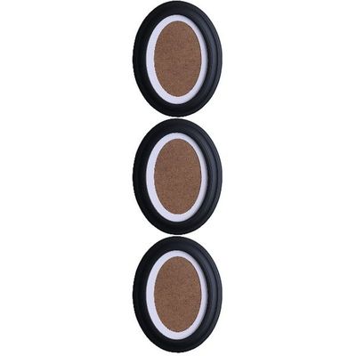 3pcs 7 Inch Classic Oval Wood Picture Frame Wall Hanging