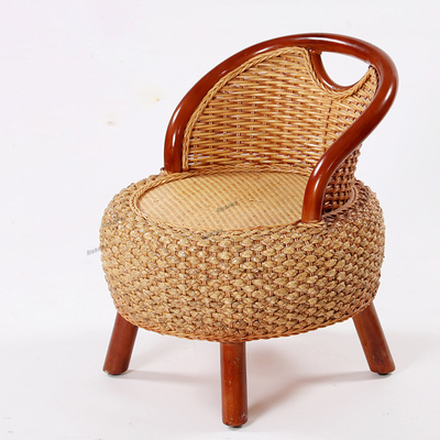 Chinese Living Room Ottoman Rattan Chair Balcony Back Chair
