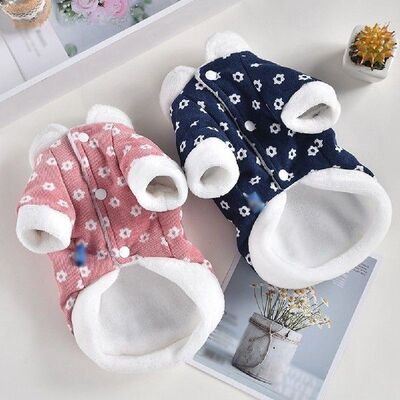 Corduroy Print Coat Jacket Dog Clothes Dogs Clothing Pet