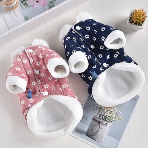 Corduroy Print Coat Jacket Dog Clothes Dogs Clothing Pet