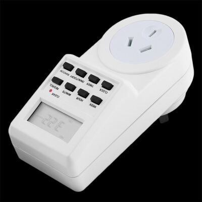 7 Day Electronic LCD Plug-in 12/24 Hour Timer Switch Plug So