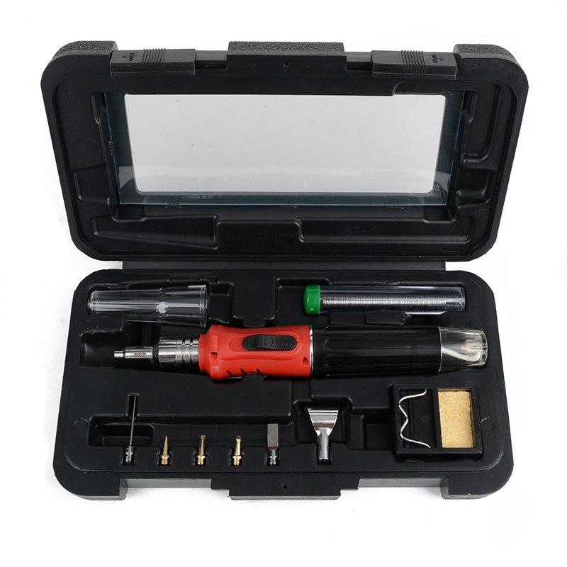 10-in-1 gas soldering iron cordless welding torch kit tool m
