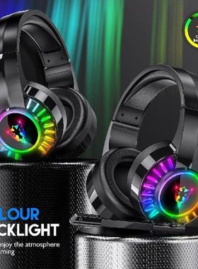 Rgb Wired Gaming Headphones With Microphone For Computer