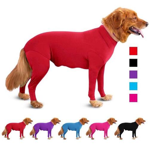 Elastic Big Dog Pajamas Winter Warm Pet Jumpsuit Pet