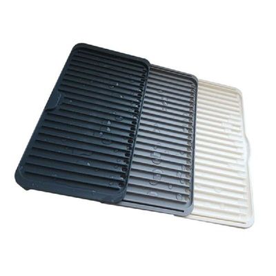 Foldable Three-Layer Drain Rack Plastic Dish Drainer Tray