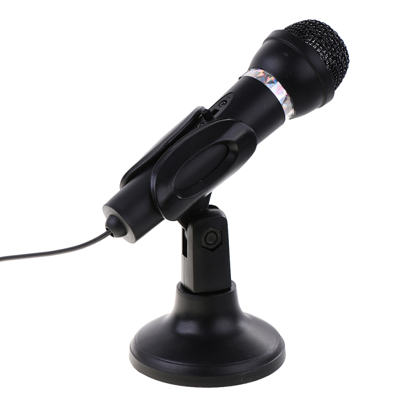 3.5mm Plug Handheld Stereo Microphone Megaphone for PC Lapto