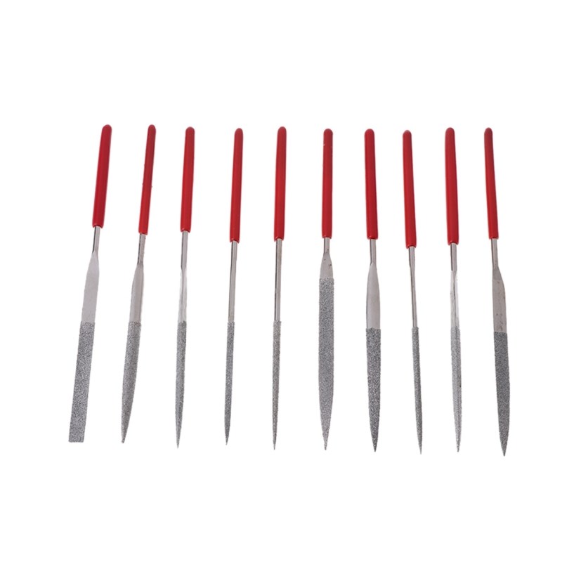 10 pcs Needle Files Carving Jeweler Diamond Metal Glass Sto
