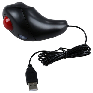 For Trackball Held Black Hand Mouse USB Optical