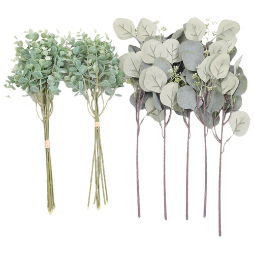 Hot Eucalyptus Leaves Stems,Artificial Eucalyptus,Faux Silk
