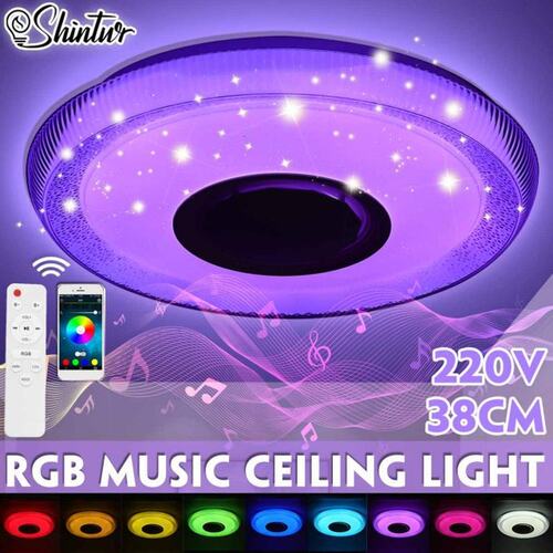Modern RGB LED Ceiling Lights Home Lighting 38CM APP bluetoo