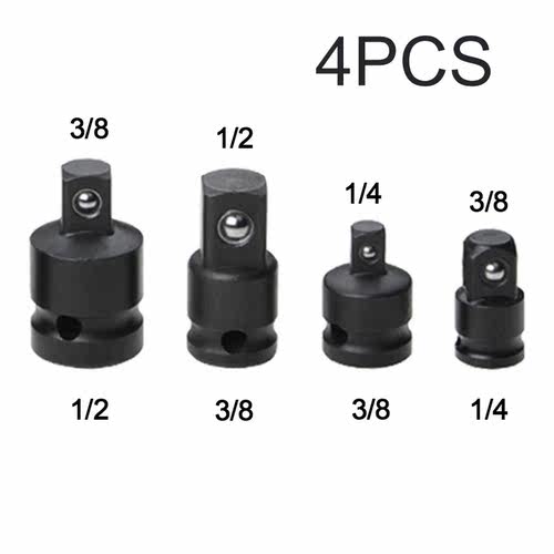 4pcs 1/4 3/8 1/2 Drive Socket Adapter Converter Reducer Air