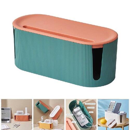 Electric Wire Cable Storage Case Organizer Box Socket Plug