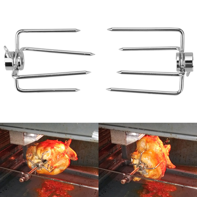 BBQ Tool Stainless Steel BBQ Forks Rotisserie Meat Fork