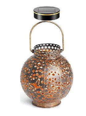 Solar Lanterns Outdoor, Metal Hanging Solar Garden Lights