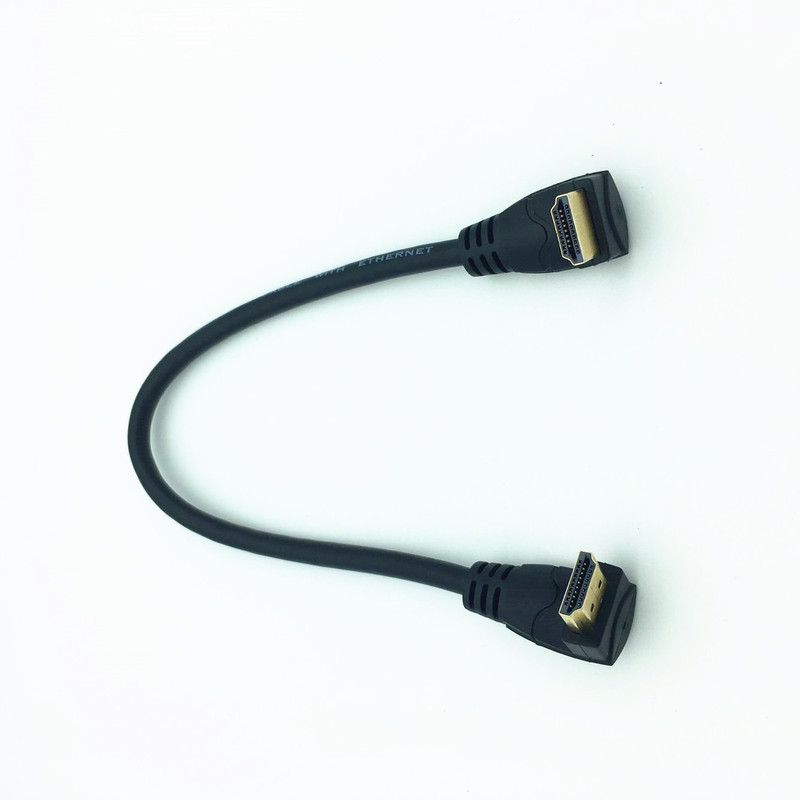 HDMI 2.0V 4K * 2K @ 60HZ, HDMI Male Down Angled to HDMI Male