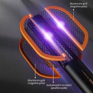 Electric Fly Swatter Insulation Protection Net Foldable