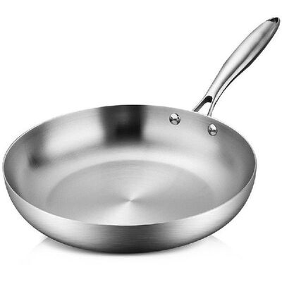 Stainless Steel Frying Pan,28cm Nonstick Skillet Induction