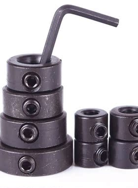 8pcs Drill Depth Stop Collars Ring Dowel Shaft Chuck  Wrench