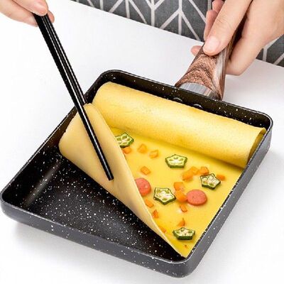 Frying Pot Grill Pan Black Non-stick Pan Fry Egg Pancake