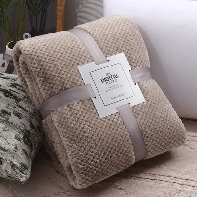 Home Warm Soft Flannel Blankets Children Baby Blanket Plaid