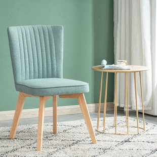 Backrest Home Modern Solid Stool Dining Nordic Chair