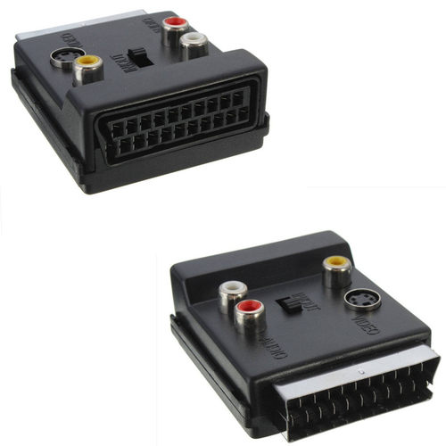 21p male female SCART Europe plug into AV terminal switching
