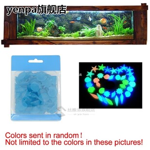 10pcs Hotel Glow Resin DIY Home Aquarium Craft Seashell Ston
