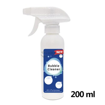 200ml Grease Cleaner Foam Cleaning Spray Bubble Fabrics Canv