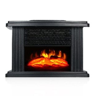Mini Electric Fireplace Tabletop Portable Heater Room