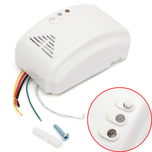 Sensitivity White 12V DC Gas Leak Sensor Alarm Propane Butan