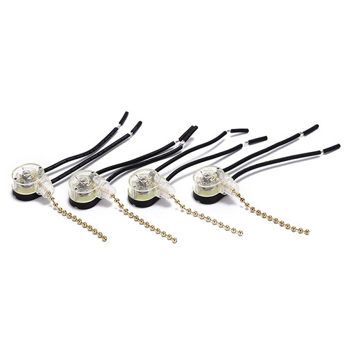 4pcs  125/250V Wall Light Pull Switch Home Ceiling Fan Lamp