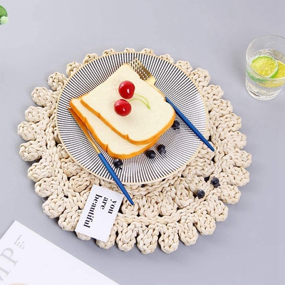 Hot Set of 2 Natural Straw Woven Place Mats Table Mats