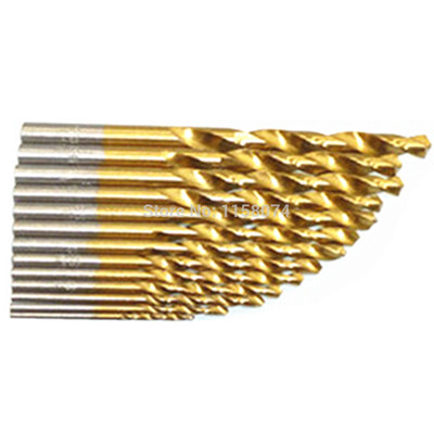 13pcs Coated Hss Twist Drill Bit Set 1.5mm-6.5mm Metric Spir