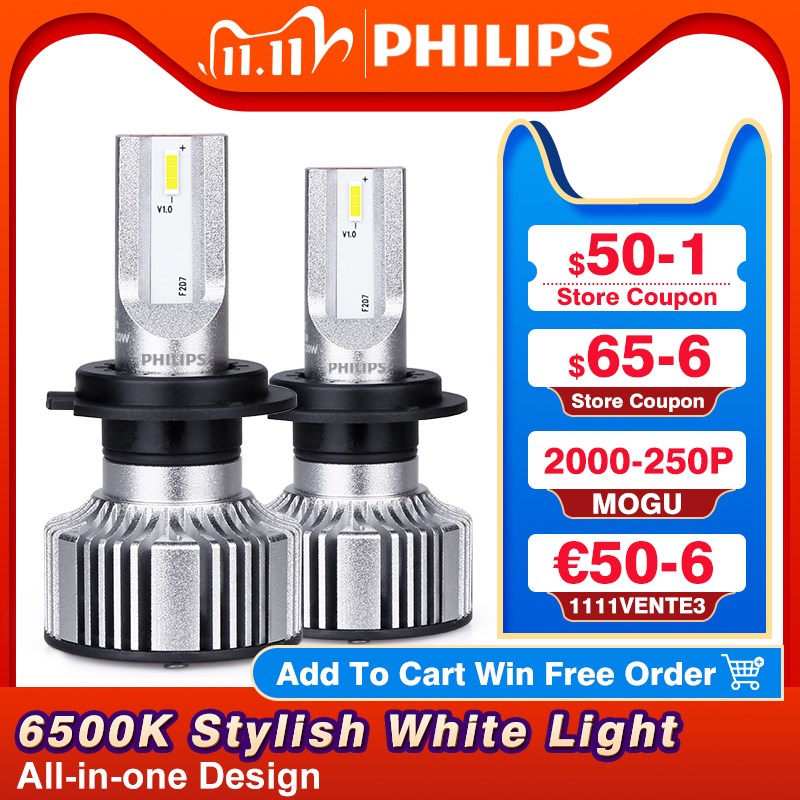 ltinon Essential H4 H7 H1 LED 6500K 9005 HB3 HB4 9006 Headl