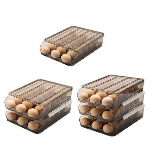 Automatic Rolling Egg Storage Box 1/2/3 Layers Stackable