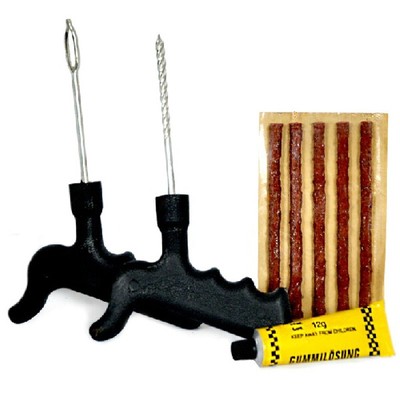 8Pcs Car Bike Tubeless Tire Tyre Puncture Plug Kit Safety 5