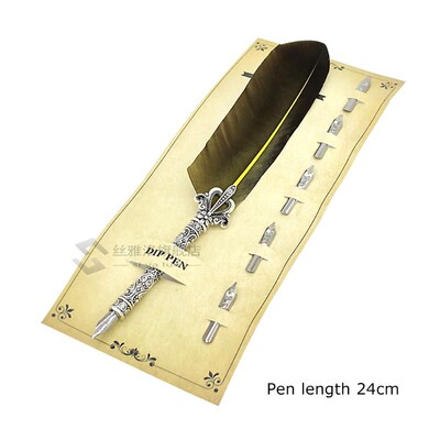 *Calligraphy Feather Dip Pens Fountain Pen Retro with 5 Nib