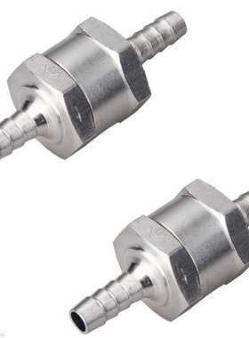 2pcs 6MM Non-Return One Way 1/4 Inch Air Fuel Oil Check Valv