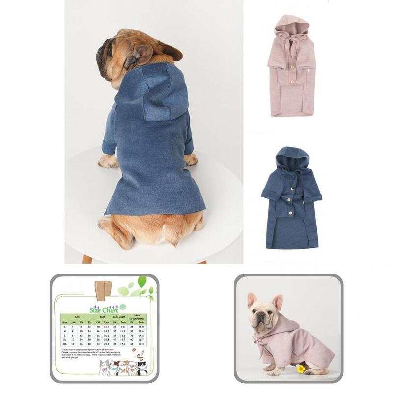 Thickening  Stylish Dog Winter Hooded Coat Outfit Dog