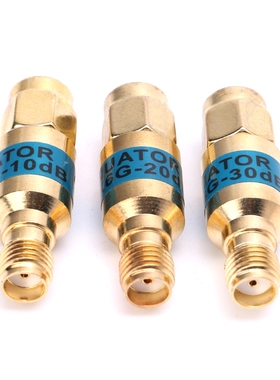 New Arrival Golden Attenuator SMA-JK Male to Female RF Coaxi